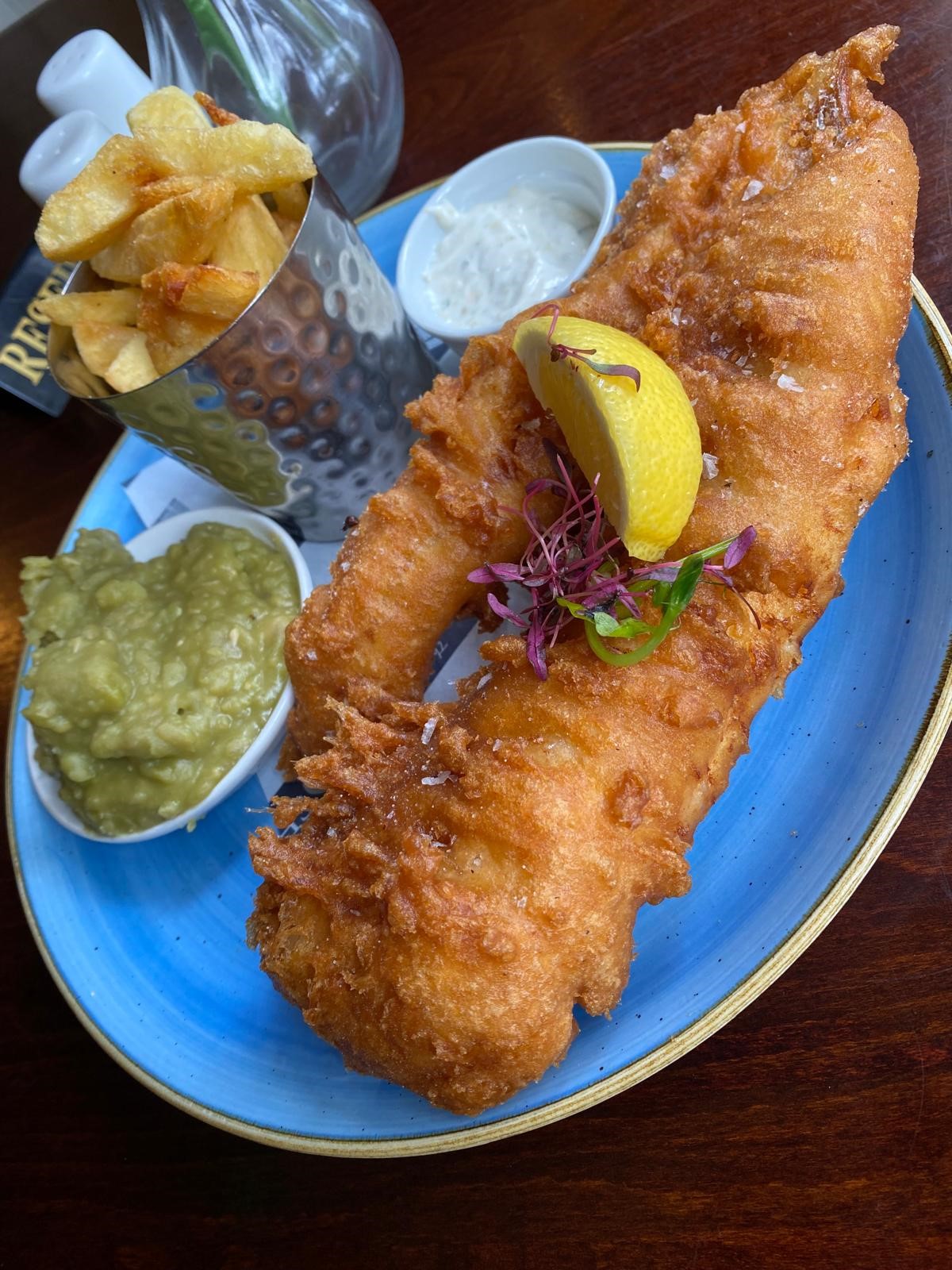 Large Haddock and Chips